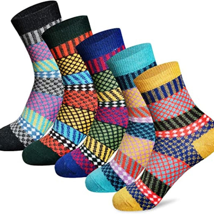 Winter Warm Patterns Thick Soft Wool Socks
