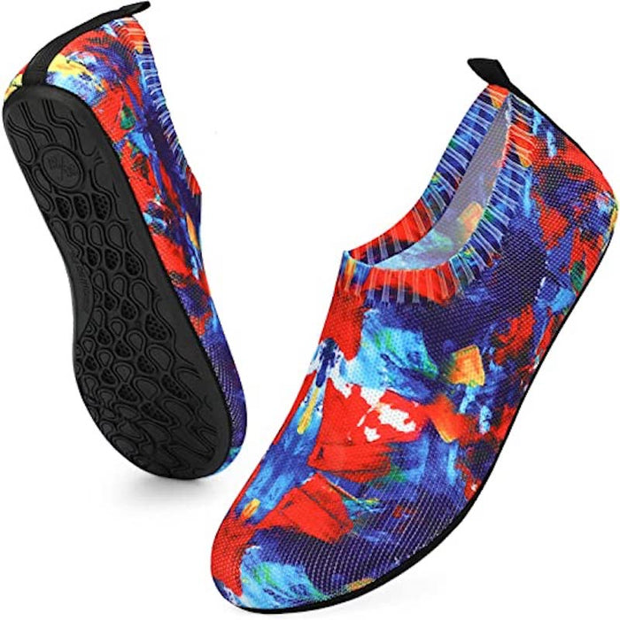 Women And Men Multi Print Quick-Dry Aquatic Shoes For Water Sport