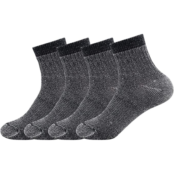 4 Pack Wool Hiking Thermal Socks For Men