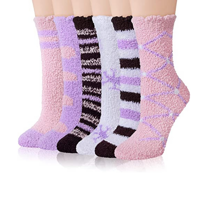 Women's 6 Pairs Warm Fuzzy Socks