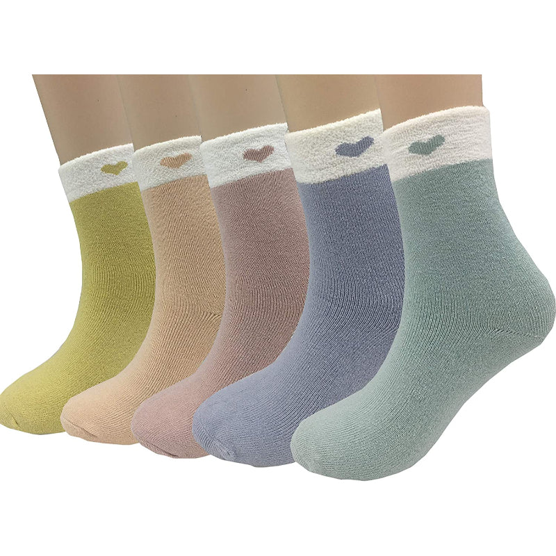 5 Pack Winter Heap Socks for Women
