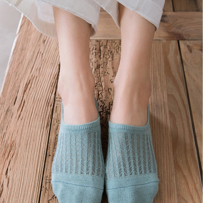 5 Pair Non-slip Casual Low Ankle Socks