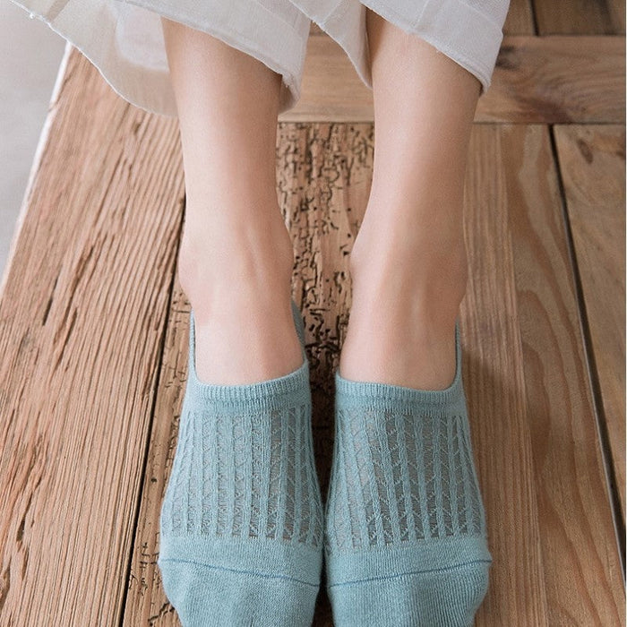 Women's Non-slip Casual Solid Invisible Socks