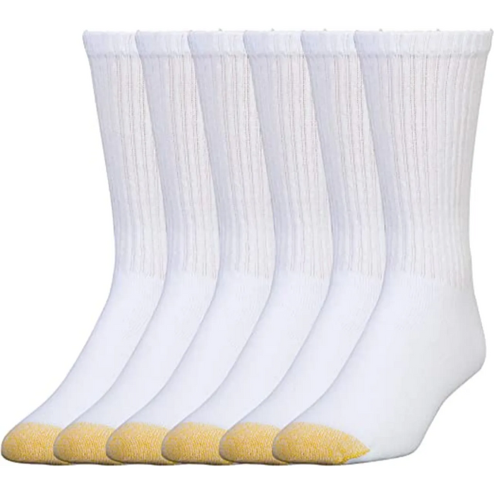 6 Pairs White Men's Socks