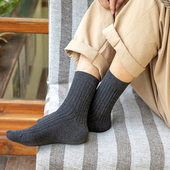 3 Pairs Of Casual Warm Winter Men's Socks