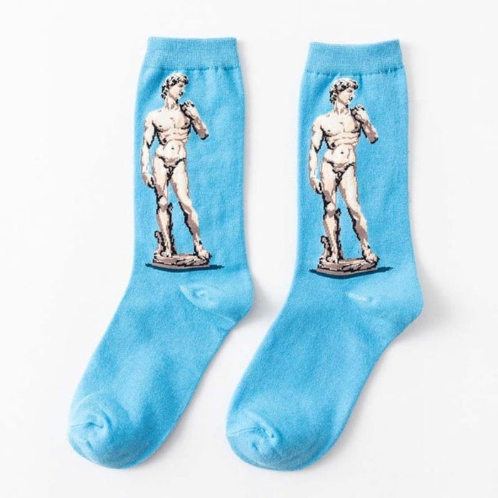Men Starry Night Winter Wear Cotton Socks