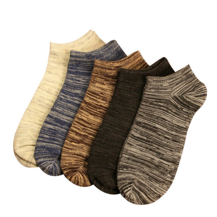 5 Pairs/lot Men Socks Mesh Breathable Short Casual Socks