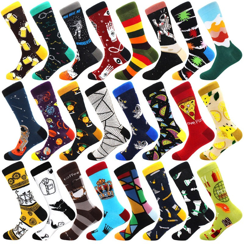 Men Hip Hop Casual Socks