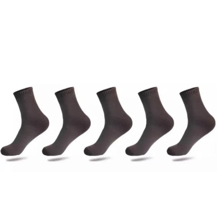 5 Pairs Of Men's Winter High-Quality Cotton Socks