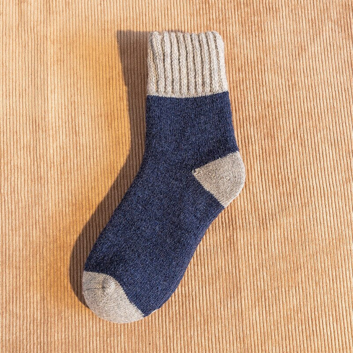 5 Pairs Of Warm Winter Retro Fashion Socks