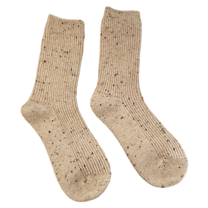 Solid Color Thermal Long Socks For Women